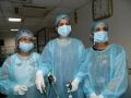 Gynecologist Inter active Laparoscpoic wet lab practicing Laparoscopic Tubal Sterilization, Salpingostomy, Ovarian Drilling and Hysterectmy surgery on theTissue.