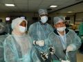 Gnecologist Practicing Laparoscopic Sacrohysteropexy, Sacrocolpopexy surgery and Surgeons practicing Laparoscopic Nissen Fundoplication, Nephrectomy and Splenectomy surgery on the live Tissue.