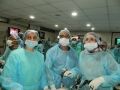 Gynecologist Inter active Laparoscpoic wet lab practicing Laparoscopic Tubal Sterilization, Salpingostomy, Ovarian Drilling and Hysterectmy surgery on the Live Tissue Demonstration by Prof.Dr. J. S. Chowhan