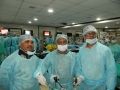 Hands on Training in Minimal access Surgery, Today Surgeons practicing laparoscopic cholecystectomy & laparoscopic Appendectomy surgery on the Live Tissue.