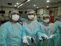 Gynecologist Inter active Laparoscpoic wet lab practicing Laparoscopic Tubal Sterilization, Salpingostomy, Ovarian Drilling and Hysterectmy surgery on the Live Tissue.