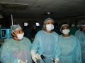 Today Surgeons performing Laparoscopic Transabdominal Preperitoneal Inguinal Hernia Repair (TAPP) on the Live Tissue.