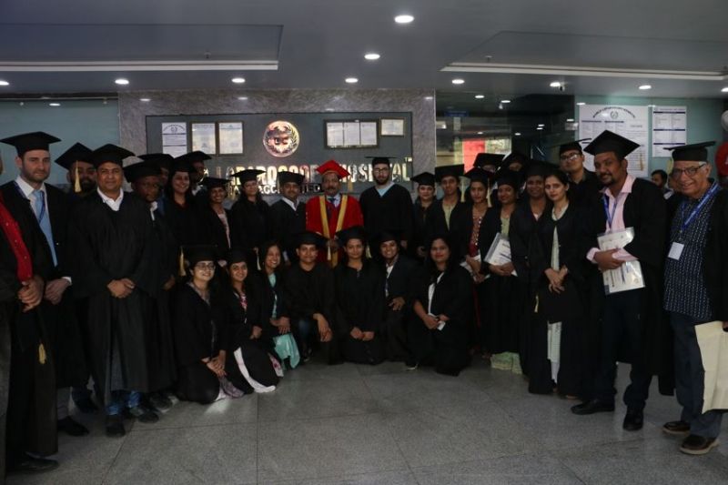 Graduation and Certification Ceremony Program of the D.MAS Batch April  2022. Group photograph of the doctors with Prof.Dr. R. K. Mishra.