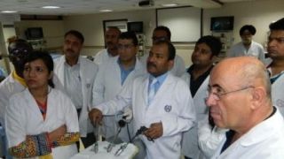 Laparoscopic Dundee Jamming Knot Continuous Suturing and Aberdeen Termination Demonstration by Dr R K Mishra.