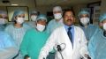 Prof Dr. R. K. Mishra Demonstrate & explaining to surgeon laparoscopic Nissen fundoplication procedure on the live Tissue