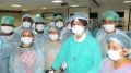Gynecologists Practcing Laparoscopic Tubal Recanalization Surgery on the Live Tissue Demonstration By Dr. J. S. Chowhan.