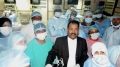 Prof Dr. R.K.Mishra Explaining & Demonstrate to Gynecologists Laparoscopic Burch Colposuspension on the Live Tissue.