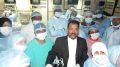 Prof Dr. R.K. Mishra Demonstrates to the Gynecologists the operative steps of Laparoscopic sacrohysteropexy for uterine prolapse on the Live Tissue