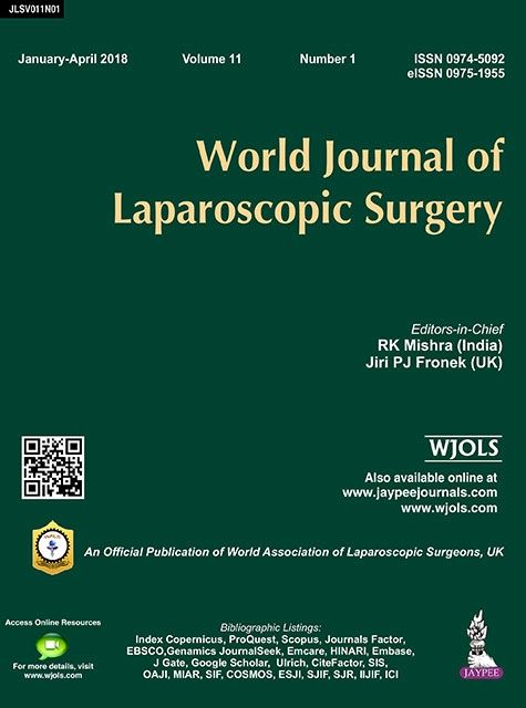 World Journal of Laparoscopic Surgery - Chief Editor - Dr. R.K. Mishra