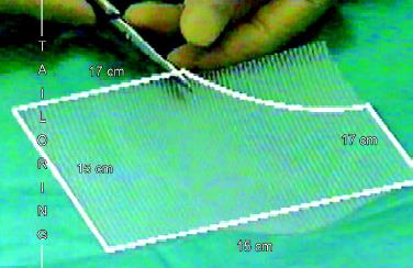 Cutting the corner of mesh