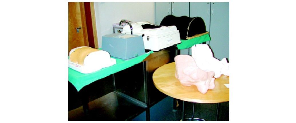 Different types of simple pelvitrainers