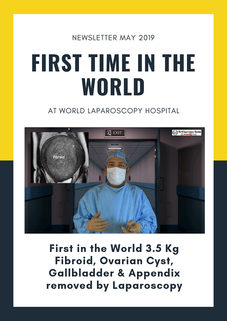 First in the World 3.5 Kg Fibroid, Ovarian Cyst, Gallbladder & Appendix removed by Laparoscopy