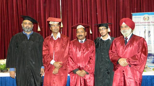Certification ceremony of 162th batch of Fellowship and Diploma in Minimal Access Surgery, May 2013