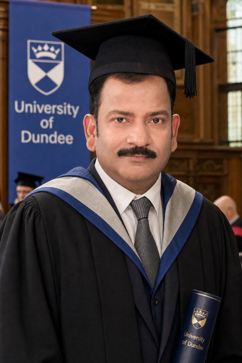 Dr. R. K. Mishra in Univercity of Dundee