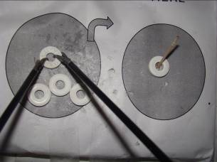 Step 1 of Task – Stabilizing polo mint with 2 Maryland dissectors