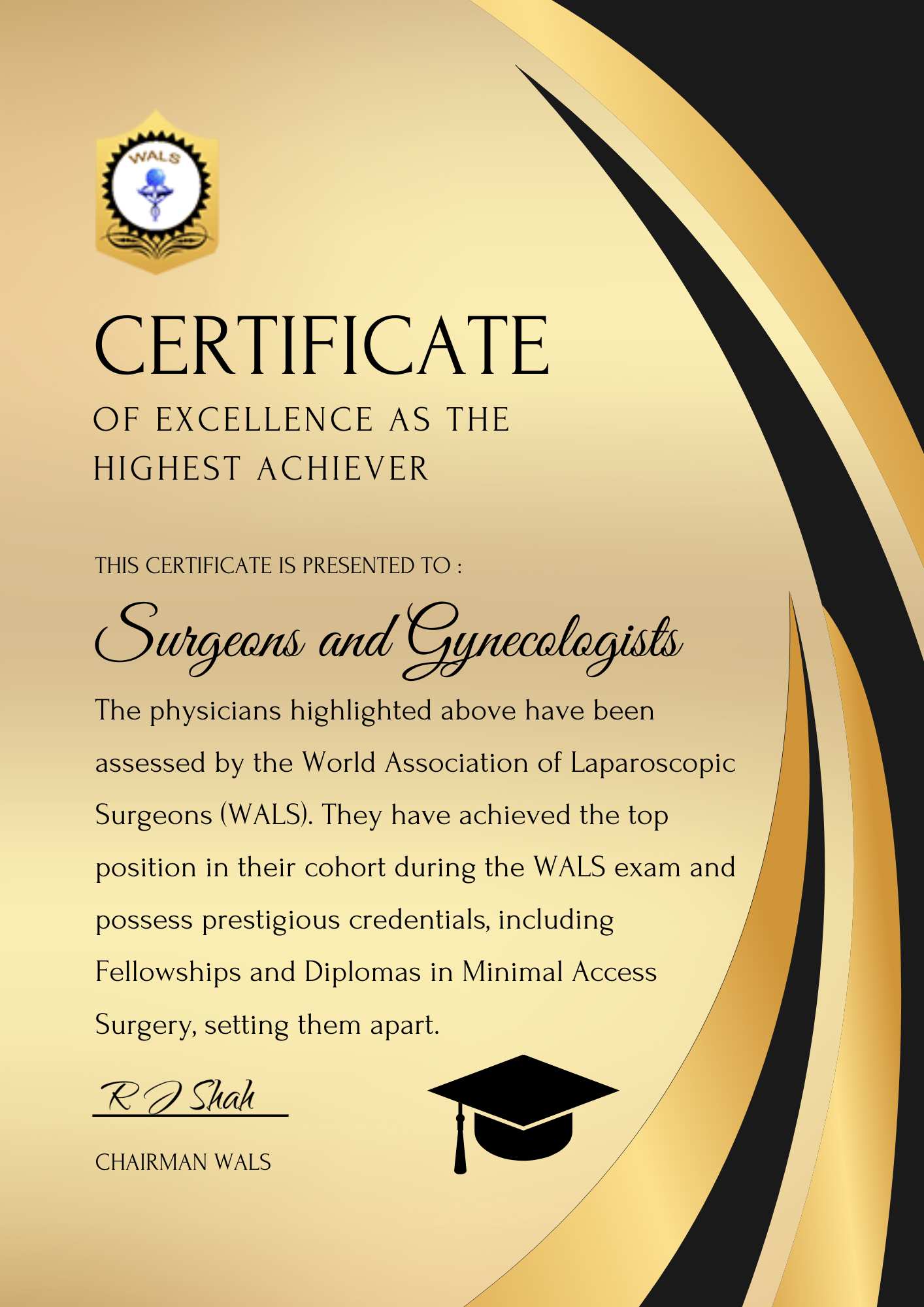 Laparoscopic Surgeons Endorsed by WALS