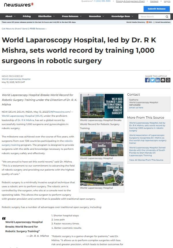 World Record of Training 1000 Surgeons and Gynecologist