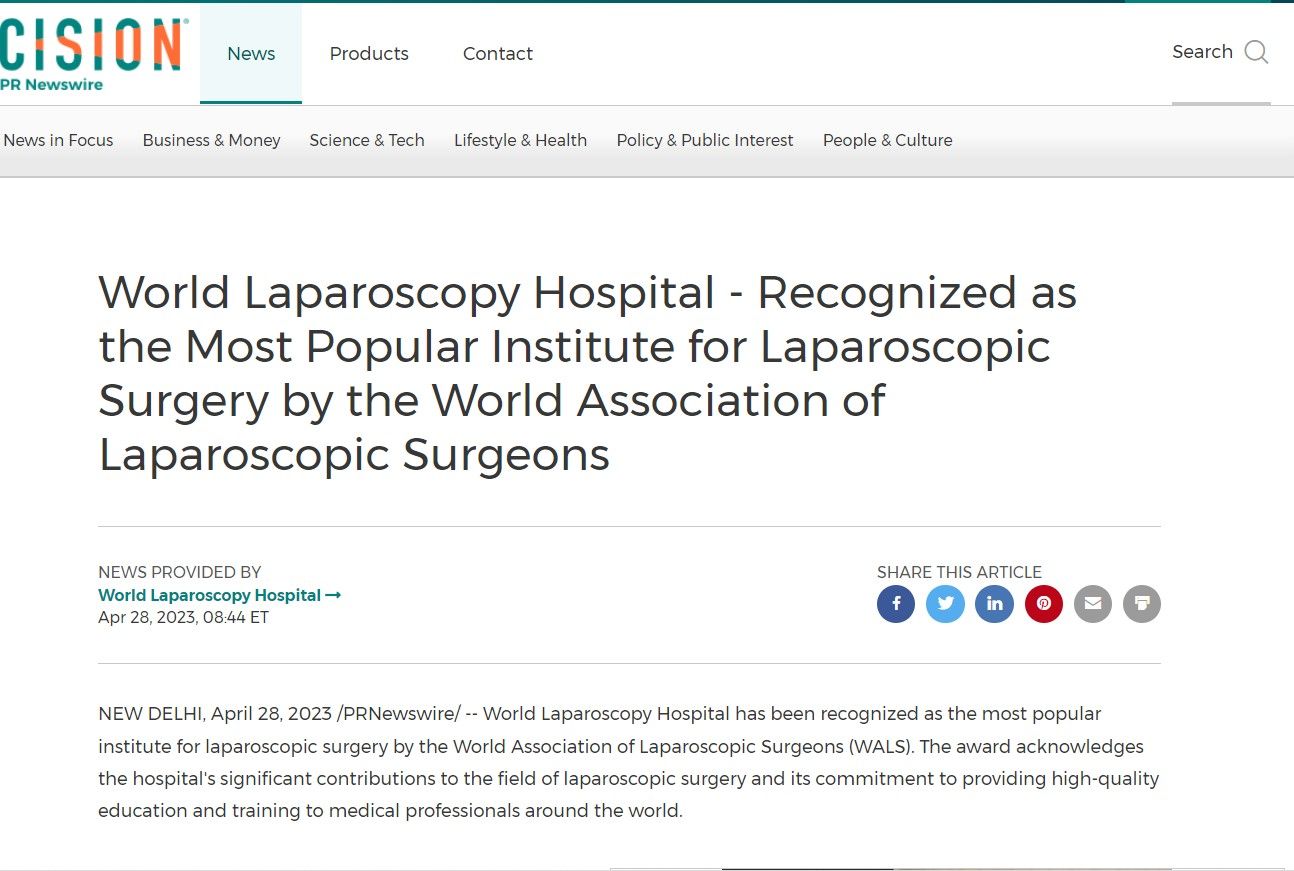 World Laparoscopy Hospital is the Most Popular Laparoscopic Training Institute in the World