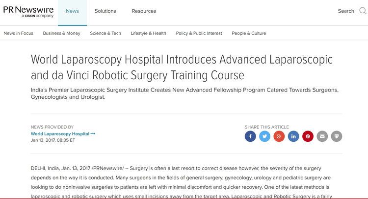 World's Most Popu;lar Institute of Laparoscopic Surgery