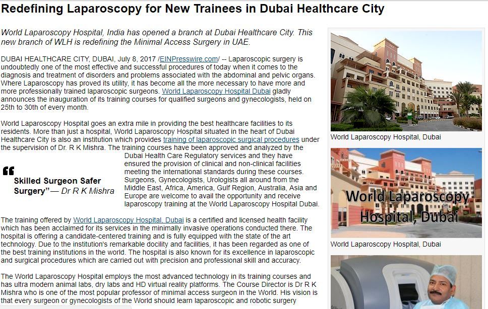 Redefining Laparoscopy for New Trainees in Dubai Healthcare City