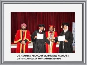 DR. ALAMEEN ABDULLAH MOHAMMED ALNOOR & DR. REHAM SULTAN MOHAMMED ALHINAI
