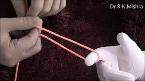 Laparoscopic Roeder's knot demonstration by Dr R K Mishra