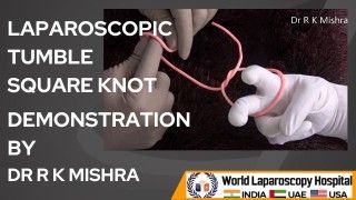 Dr. R.K. Mishra showing Laparoscopic Repair of Incisional Hernia