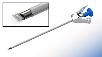 Mini wiper blade enables clear view during laparoscopic surgery