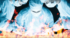 Women badly burned while passing flatus during surgery