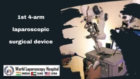 1st 4-arm laparoscopic surgical device to improve performance of surgeon