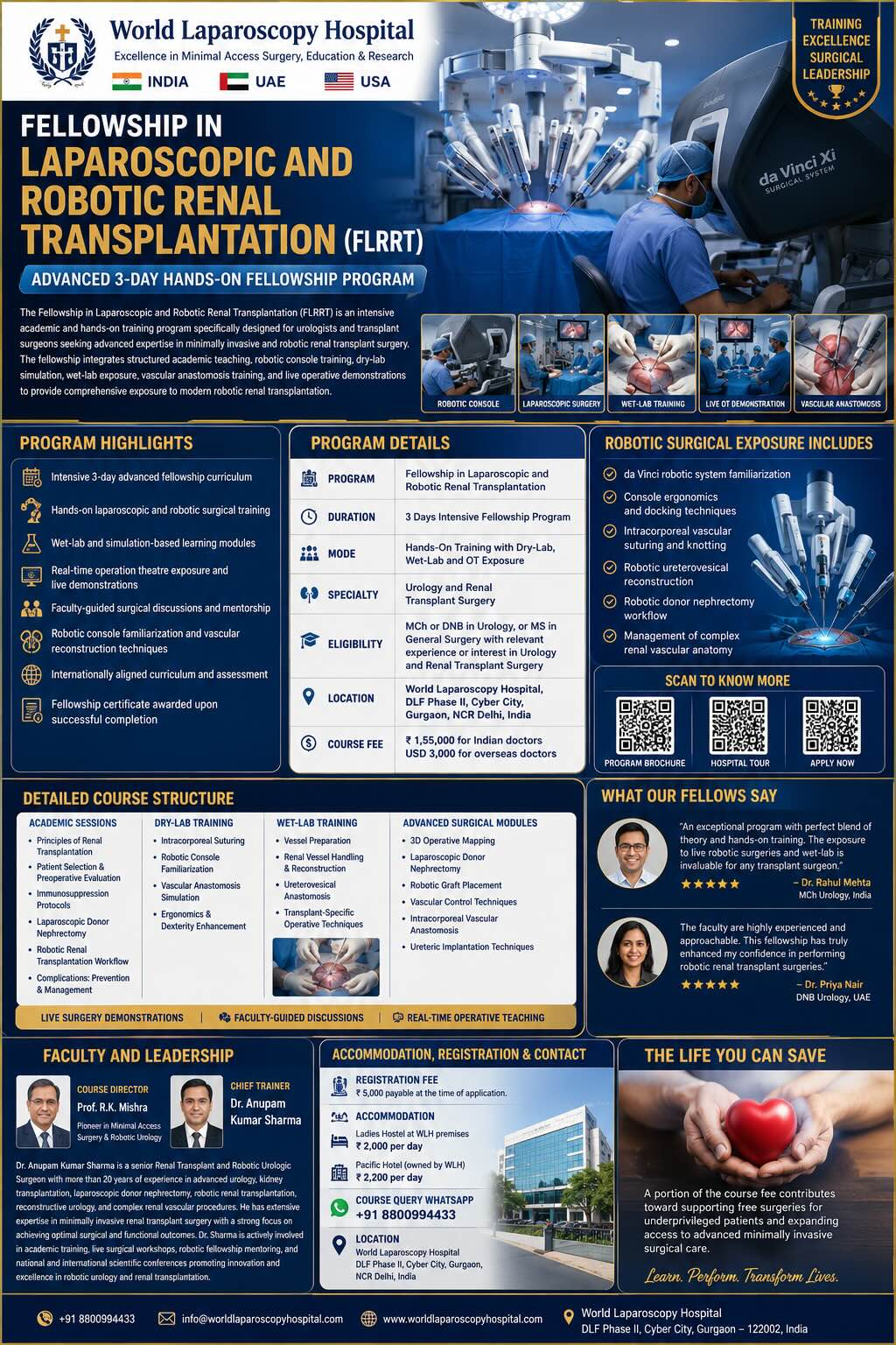 Fellowship in Laparoscopic and Robotic Renal Transplantation (FLRRT)